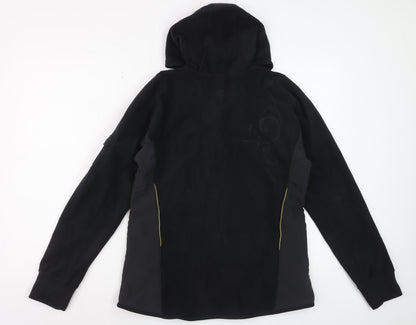 Kalenji Women's Black Hoodie Fleece 1/2 Zip Size 14 Running Top