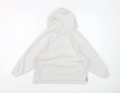 Nike Women’s Grey Dri-FIT Pullover Hoodie Size M Cotton Blend