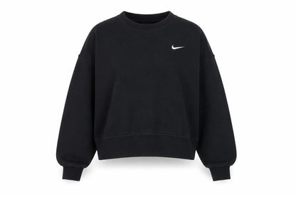 Nike Women's Black Crew Neck Pullover Sweatshirt Size S Cotton Blend