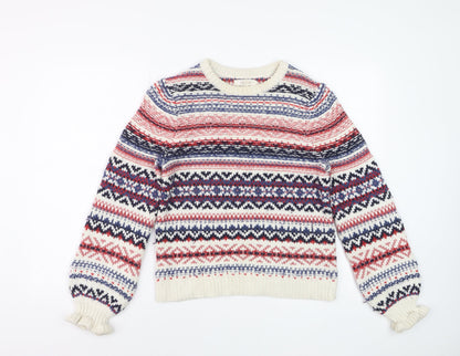 Marks and Spencer Women’s Multicoloured Fair Isle Jumper Size 10