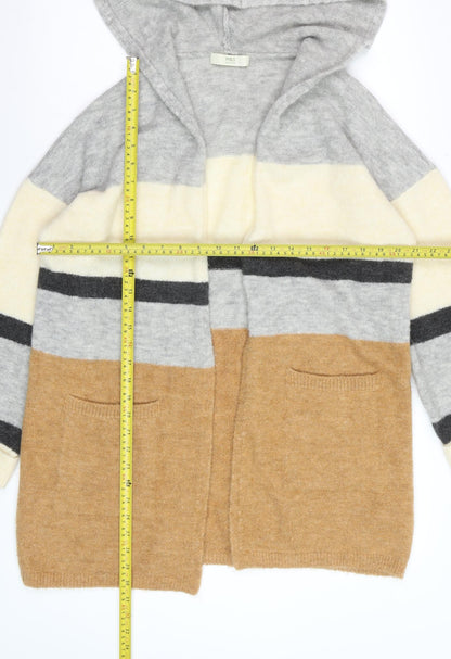 Marks and Spencer Women's Multicoloured Hooded Knit Cardigan Size S