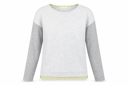 White Stuff Women's Grey Pullover Jumper UK 10 Cotton Blend Long Sleeve Knit