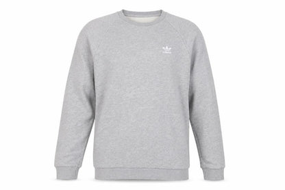 Adidas Men's Grey Crew Neck Pullover Sweatshirt Size M