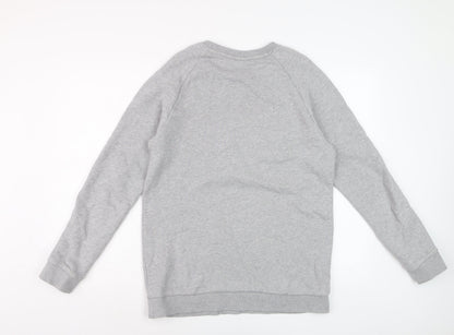 Adidas Men's Grey Crew Neck Pullover Sweatshirt Size M
