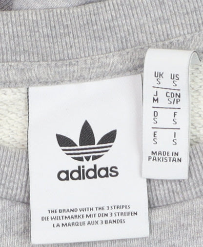 Adidas Men's Grey Crew Neck Pullover Sweatshirt Size M