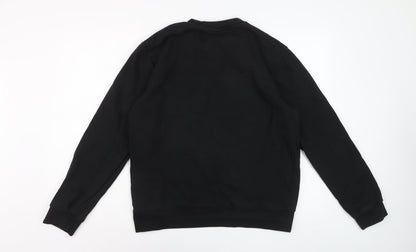 Lacoste Men’s Black Classic Fit Crew Neck Sweatshirt Size L