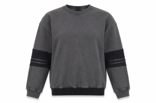 Lilybod Womens Grey Crew Neck Pullover Sweatshirt M Regular Fit