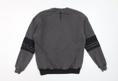 Lilybod Womens Grey Crew Neck Pullover Sweatshirt M Regular Fit