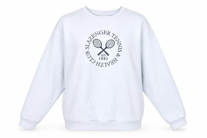 Slazenger Womens White Crew Neck Pullover Sweatshirt UK 12