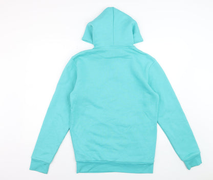 Adidas Womens XS Blue Pullover Hoodie Cotton Blend Casual