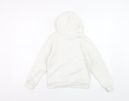 Disney Girls White Mickey Mouse Graphic Pullover Hoodie 8-9 Years