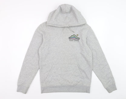 Banana Industries Mens Grey XS Pullover Hoodie Outdoor Graphic