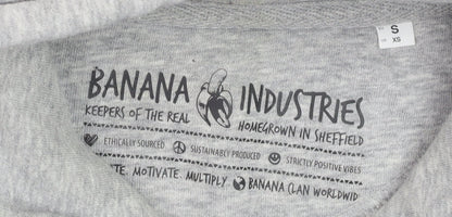 Banana Industries Mens Grey XS Pullover Hoodie Outdoor Graphic