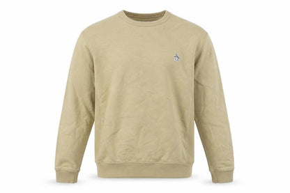 Original Penguin by Munsingwear Men's Beige Crew Neck Sweatshirt Size S