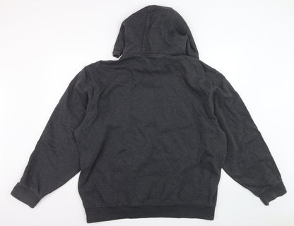 Lonsdale Men's Black 3XL Pullover Hoodie with Logo Print