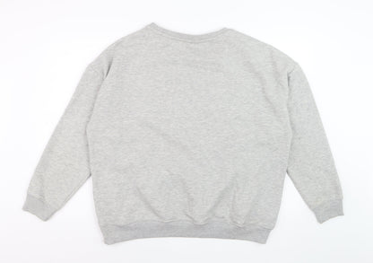 Peanuts Women Grey Snoopy Good Vibes Sweatshirt XL Casual