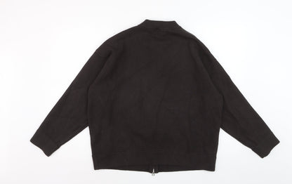 Zara Men's Black Bomber Jacket Size M Viscose Blend Casual