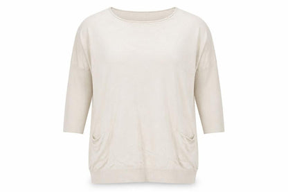 The White Company Women's Beige Tunic Jumper Size S Relaxed Knit
