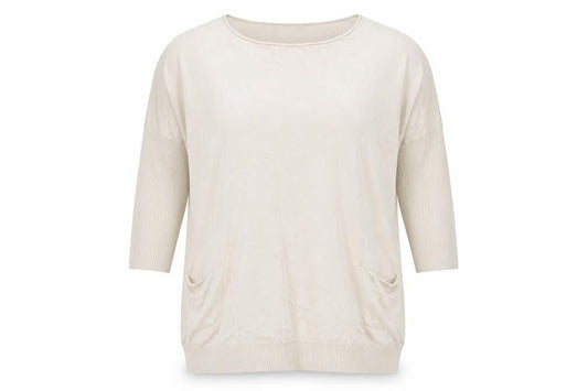 The White Company Women's Beige Tunic Jumper Size S Relaxed Knit
