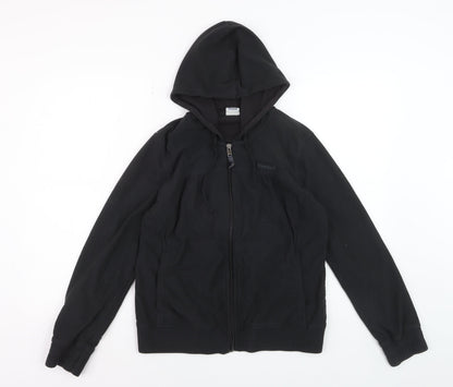 Reebok Women's Black Full Zip Hoodie L Size Casual Sportswear