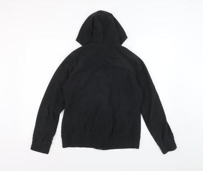 Reebok Women's Black Full Zip Hoodie L Size Casual Sportswear