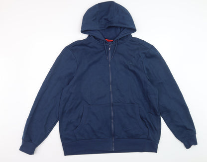 Slazenger Men's Blue Full Zip Hoodie Size L Regular Fit
