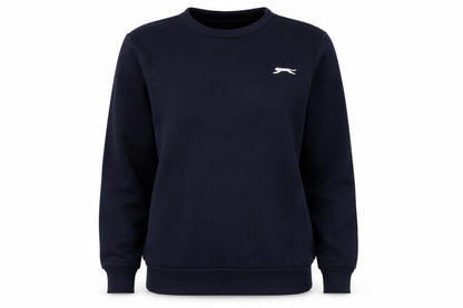 Slazenger Womens Navy XS Pullover Sweatshirt Polyester Cotton Logo