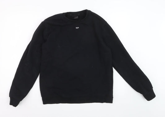 MP Men's Black Pullover Fleece Sweatshirt Size L Regular Fit