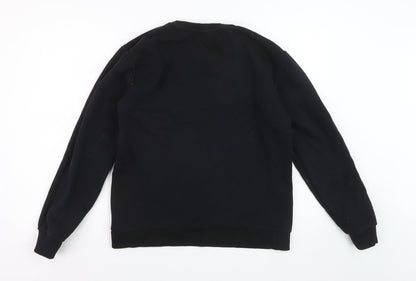 MP Men's Black Pullover Fleece Sweatshirt Size L Regular Fit