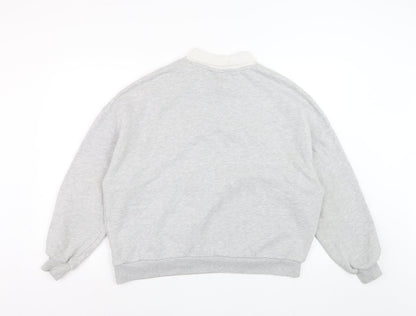 Pull&Bear Women Grey Yale University Relaxed Fit Sweatshirt M