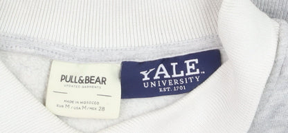 Pull&Bear Women Grey Yale University Relaxed Fit Sweatshirt M