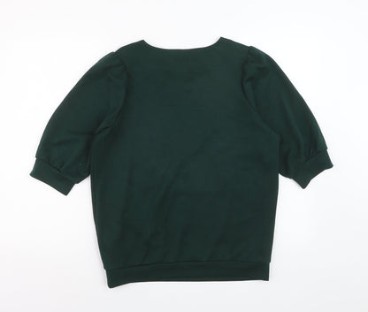 Soyaconcept Womens Green 3/4 Sleeve Basic Blouse Size S