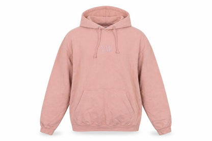 YAE Womens Pink Pullover Hoodie Large Cotton Blend Casual
