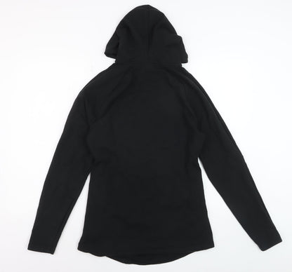 MP Womens Black Pullover Hoodie Small Cotton Blend