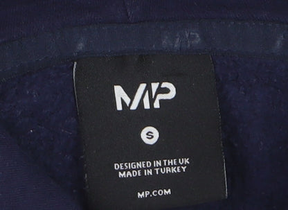MP Mens Blue Pullover Hoodie Size S Regular Fit Long Sleeve