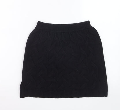Apéa Women's Black Knit Short Pencil Skirt Size M