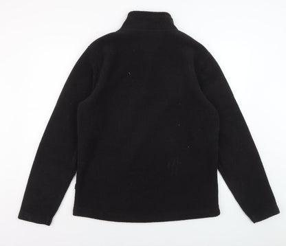 Weird Fish Men's Black Fleece 1/4 Zip Pullover Sweatshirt M