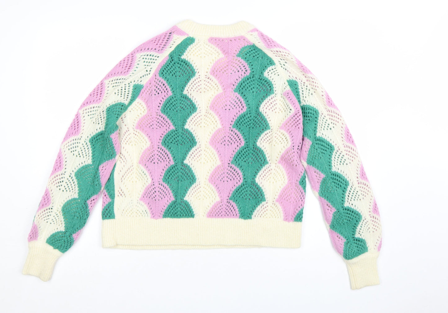 Boden Women Multicoloured M Open-Knit Pullover Jumper