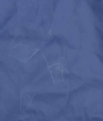 Scotland Womens Blue Hooded Waterproof Rain Jacket Size S