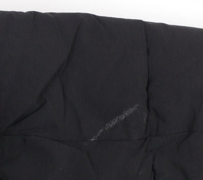 Next Women’s Black Long Puffer Coat Size 20 Winter Zip Jacket