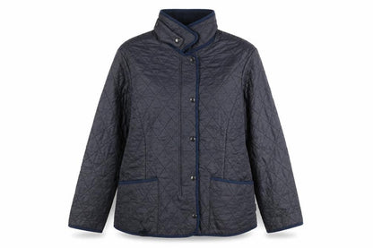 Barbour Women's Blue Quilted Mid-Length Jacket Size 14