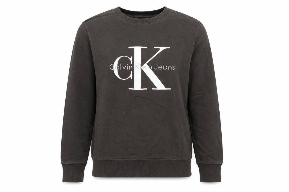 Calvin Klein Jeans Womens Black XS Crew Neck Pullover Sweatshirt
