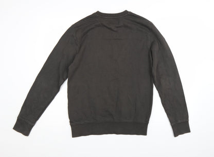 Calvin Klein Jeans Womens Black XS Crew Neck Pullover Sweatshirt