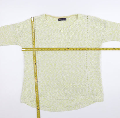 Marks and Spencer Women Green Cotton Knit Jumper Size 14