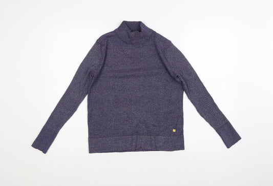 Biba Women's Purple Roll Neck Knit Jumper Size S