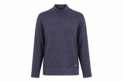 Biba Women's Purple Roll Neck Knit Jumper Size S