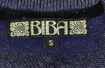 Biba Women's Purple Roll Neck Knit Jumper Size S