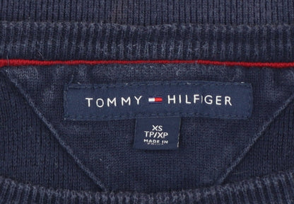 Tommy Hilfiger Men's Multicoloured Striped Cotton Pullover Jumper XS