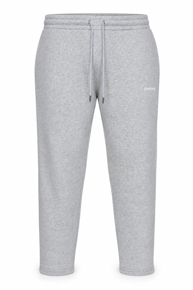 Firetrap Men's Grey Sweatpants L Regular Fit Drawstring Casual Trousers