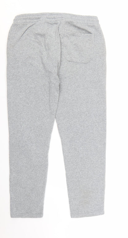 Firetrap Men's Grey Sweatpants L Regular Fit Drawstring Casual Trousers